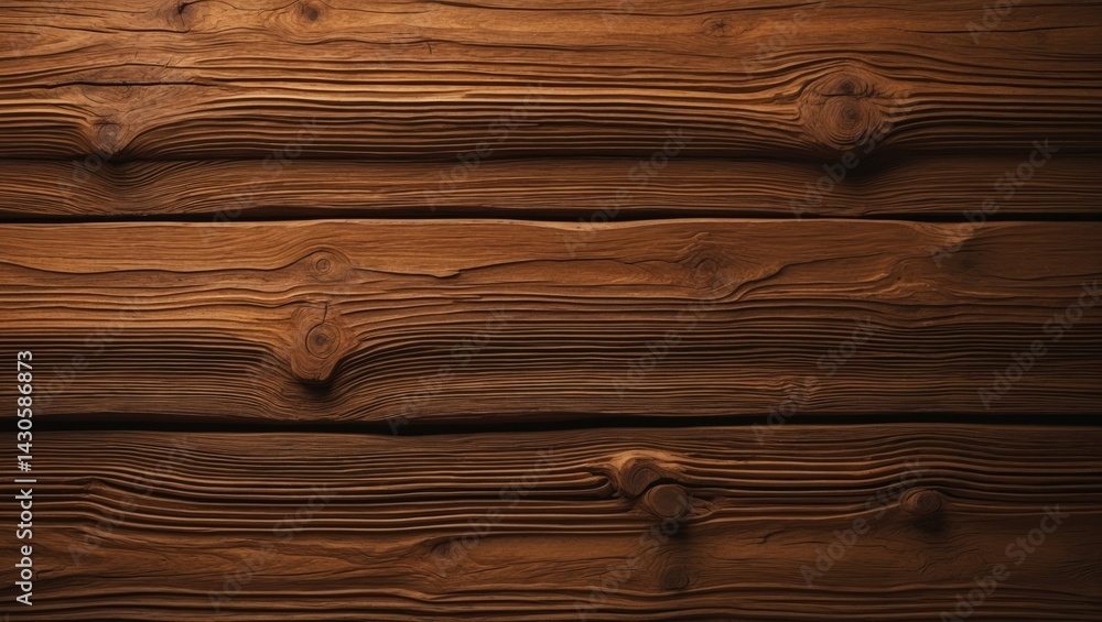 Poster rustic seamless wood texture in brown for pattern or background use