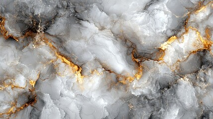 Gray and Gold Marble Texture: Abstract Swirls of Elegance