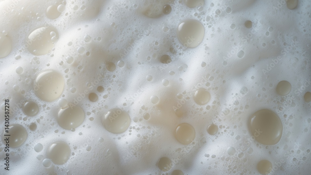 Poster abstract background of foam and soap texture with bubbles and shampoo surface