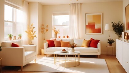interior modern design room 3d