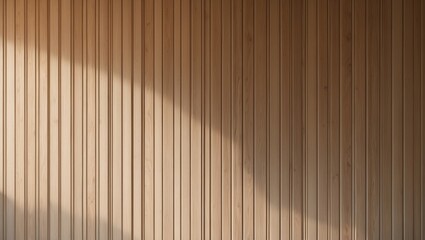 Obraz premium Texture of wood slats and timber battens wall pattern. Close-up view of interior design material for decorative background