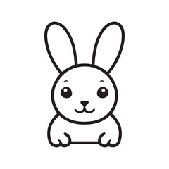 easter bunny with a white background