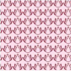seamless pattern with pink lutus
