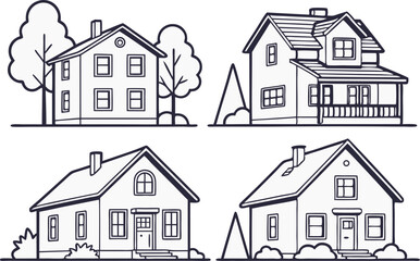Bestselling House Icons and Illustrations for Micro stock Platforms. Modern and Traditional House Icon Designs for Real Estate Use. Minimalist and Versatile Home Illustrations for Digital Assets