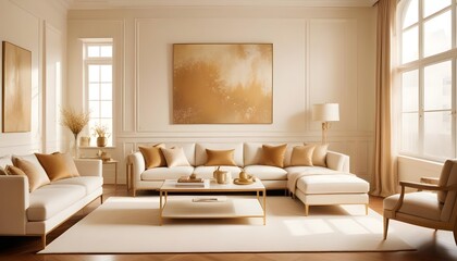 interior modern design room 3d