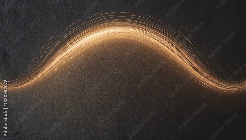Aufkleber dynamic light wave motion abstract art digital artwork studio setting close-up view creative concept