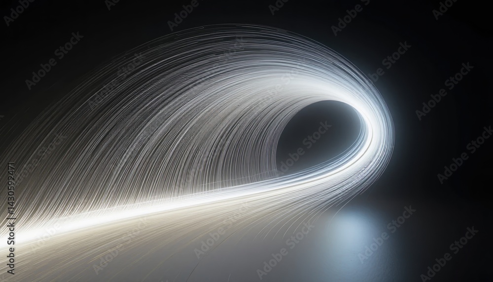 Poster dynamic light trails creating a vortex effect abstract space digital art dark background artistic pe