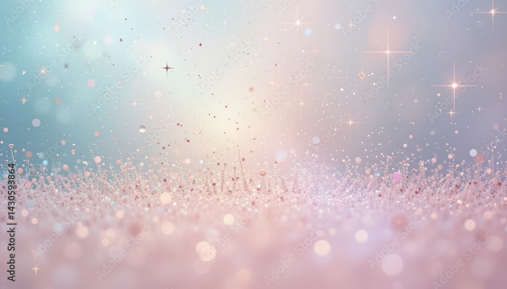 Aufkleber sparkling light show abstract background digital art colorful environment wide angle visual serenity