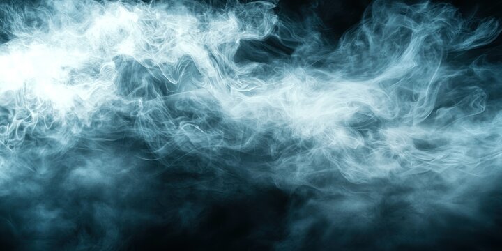 A dramatic, moody composition featuring wisps of mysterious fog rolling through the air