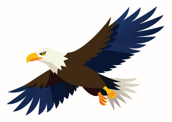 -bald-eagle-flying-draw-and-paint--vector-art-illu.eps