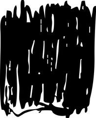 Grunge ink paint border with rough edges. Text box, sketch dirty line, splash.