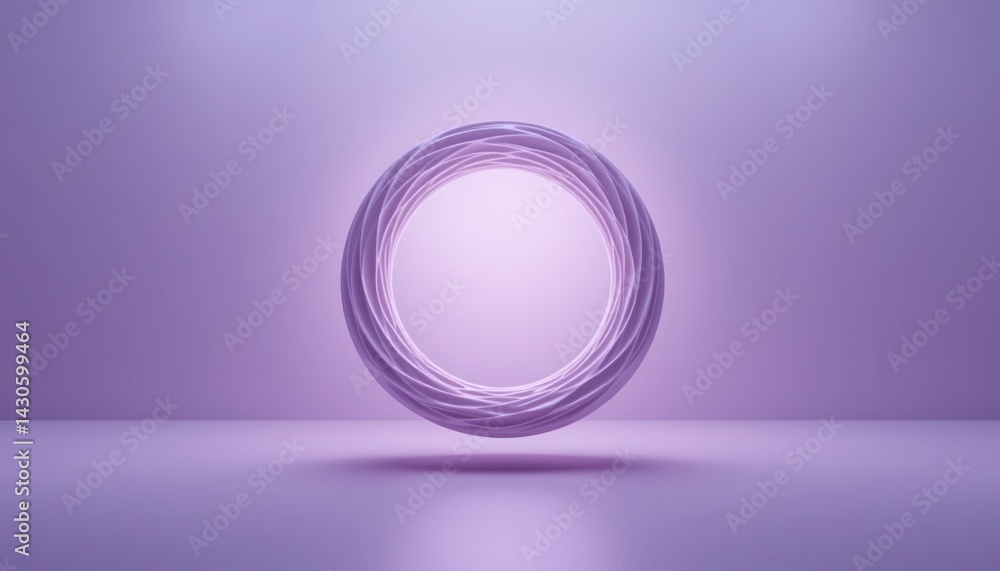 Poster dynamic circular motion of abstract light sphere studio setting digital art minimalist design eye le
