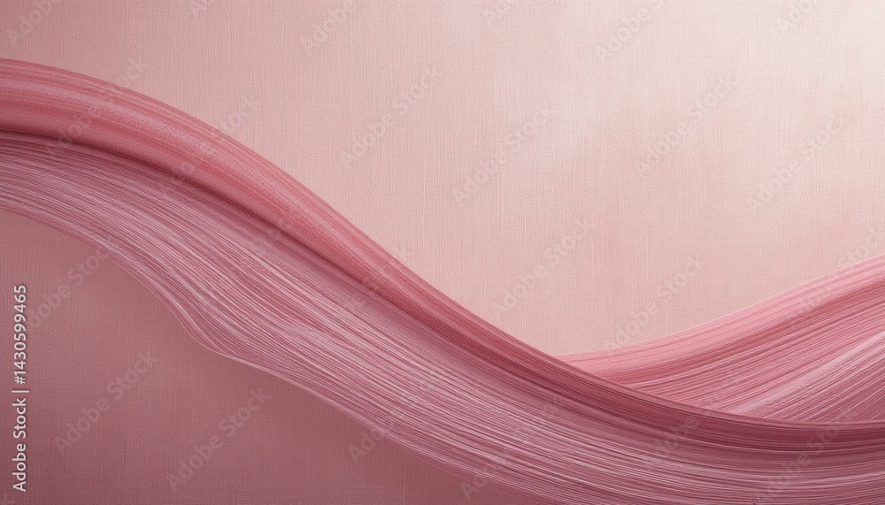 Poster elegant flowing pink waves abstract art digital design soft environment close-up view conceptual aes