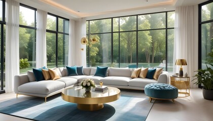 Fototapeta premium interior modern design room 3d