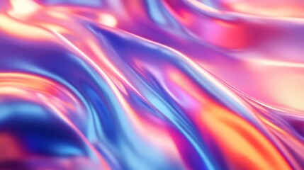 Abstract Pink Blue Iridescent Fabric Texture Background