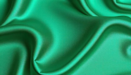 Obraz premium Teal silk fabric folds