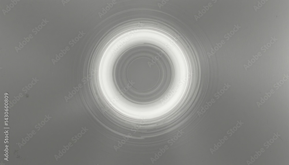 Poster dynamic circular motion visualization abstract art digital media gray background top-down view conte