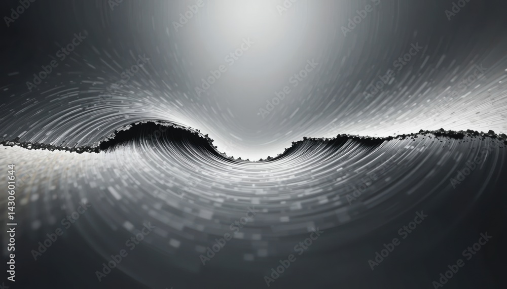 Aufkleber dynamic water wave action ocean surface abstract art minimalist environment close-up viewpoint fluid