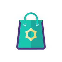 Eid Shopping Bag Icon isolated on transparent background