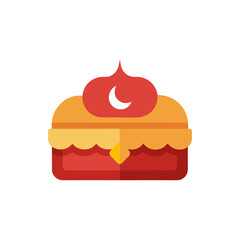 Eid Meat Box Icon isolated on transparent background
