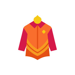 Folded Eid Clothing isolated on transparent background