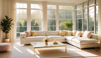 interior modern design room 3d