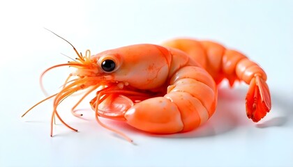 shrimp isolated on a white background
