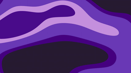 Abstract Fluid Purple Gradient Shapes Background With Layered Organic Design