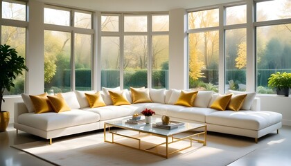 interior modern design room 3d