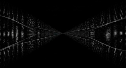 Abstract Dotted Pattern on Black Background