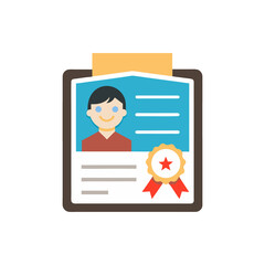 Personal Best Certificate isolated on transparent background