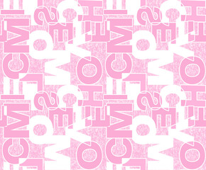 seamless pattern with pink hearts