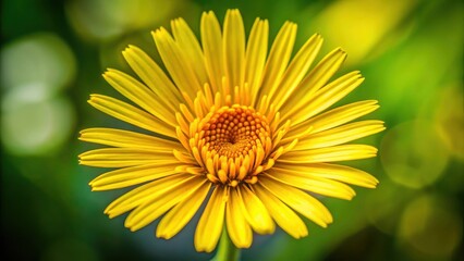 Obraz premium Close-Up of Yellow Hypochaeris radicata Flower in Full Bloom, delicate, bloom, delicate, bloom