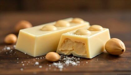 Closeup of chocolate bar