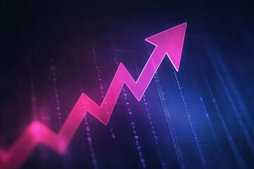 Elegant Jade Arrow Illustrating Financial Growth and Momentum