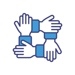 Team Work icon vector stock illustration