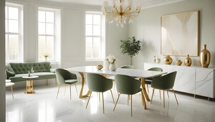 interior modern design room 3d
