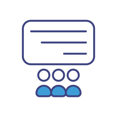 Classes icon vector stock illustration