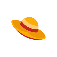 Wide Brim Sun Hat isolated on transparent background
