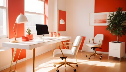 interior modern design room 3d