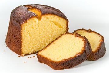 Sweet loaf cake slices