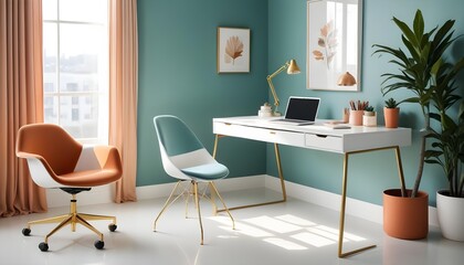 interior modern design room 3d