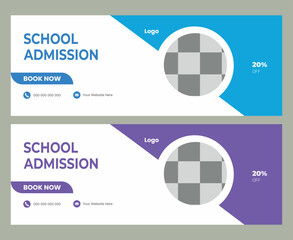  School Facebook Cover Banner Template
