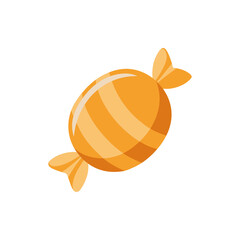 Caramel Candy isolated on transparent background