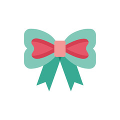 Gift Ribbon Bow isolated on transparent background