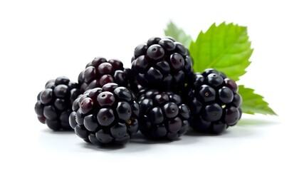 blackberry isolated on white background
