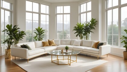 interior modern design room 3d