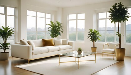interior modern design room 3d