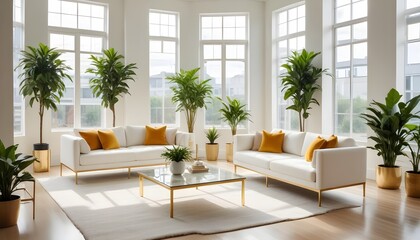 interior modern design room 3d