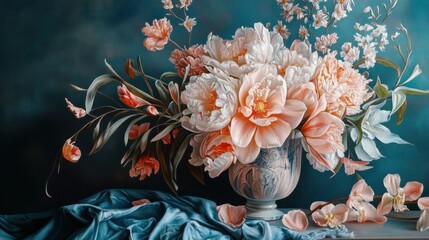 floral pastel still life.